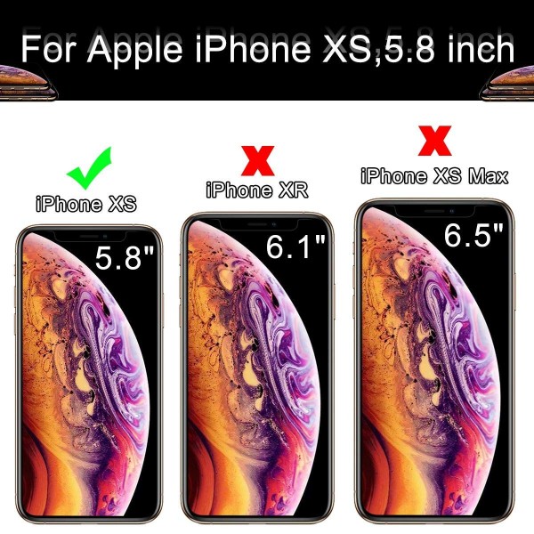 Casetego Compatible iPhone Xs/XS Max Camera Lens Protector, [3 Pack] Ultra Thin Transparent Clear Camera Tempered Glass Protector, High Definition Protector for Apple iPhone Xs/XS Max,Clear